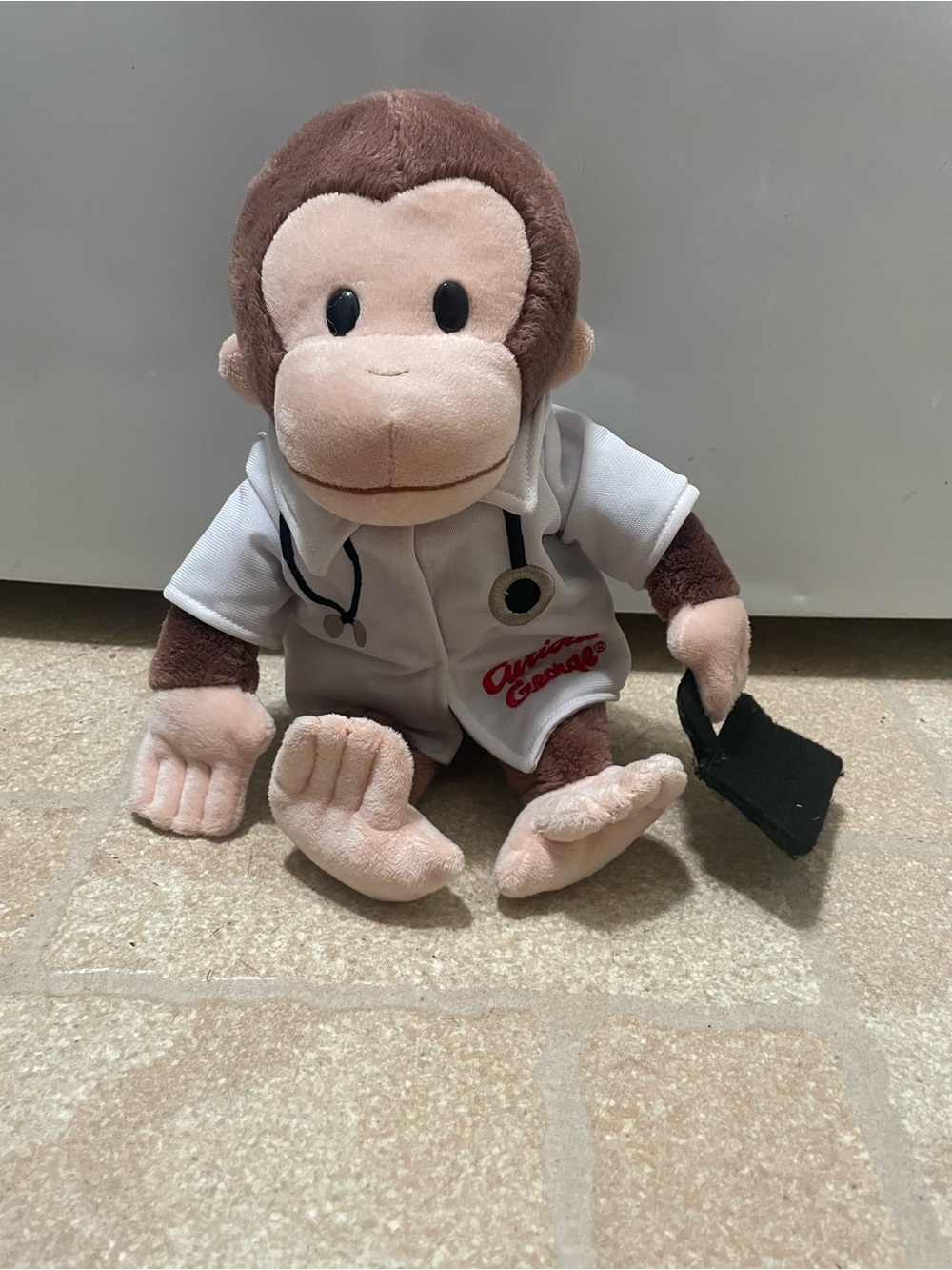 Curious George Monkey Doctor Plush Toy Stuffed Animal With Bag GUND 10”